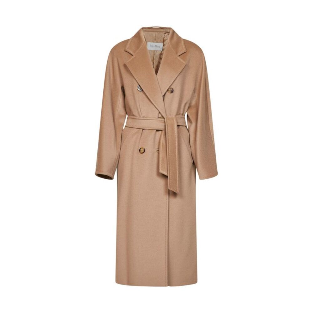 Max Mara Women Camel 101801 Icon Coat Madame Belted Coat